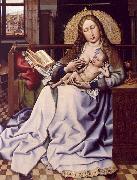 Robert Campin The Virgin and the Child Before a Fire Screen Spain oil painting artist